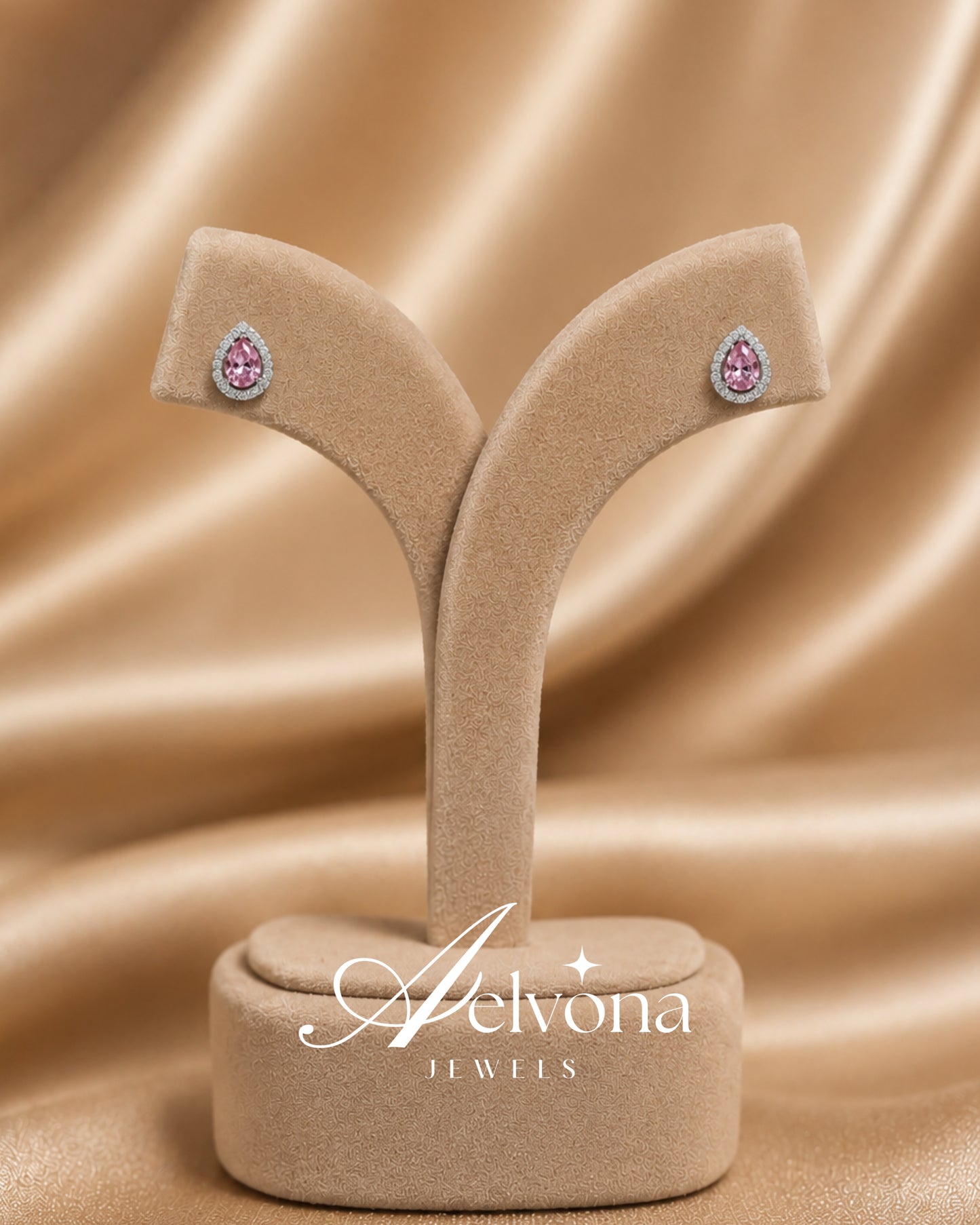 Amara Pink Silver 925 Studs