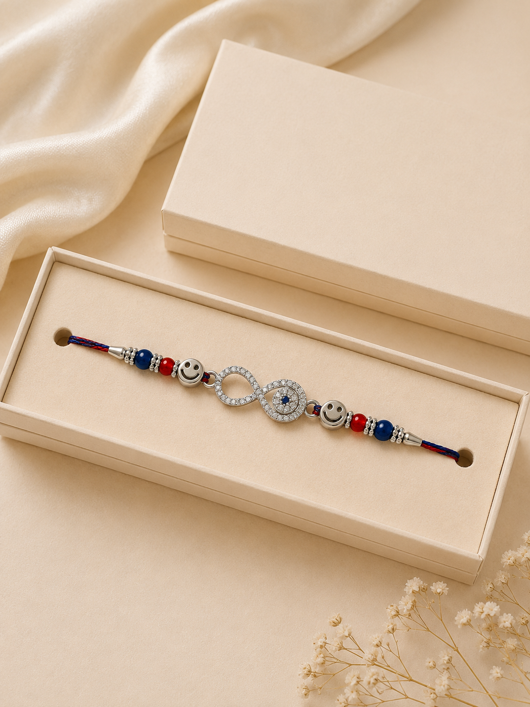 INFINITY EVEL EYE SILVER 925 RAKHI