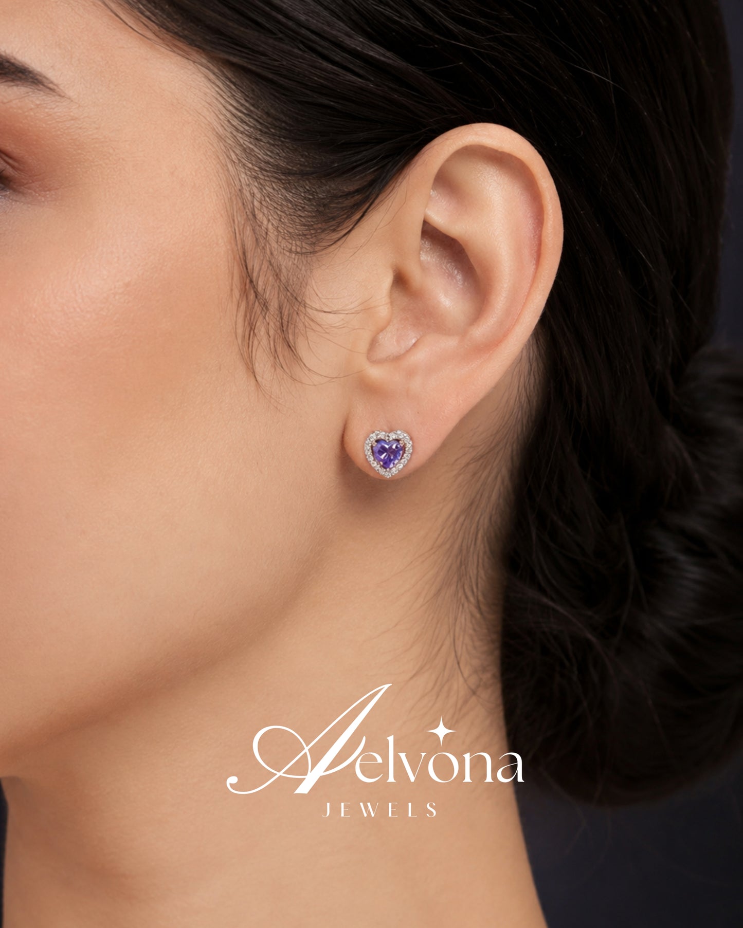 Veloura Heart Silver 925 Studs