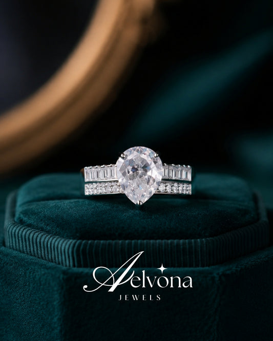 Pear Glow Silver 925 Ring