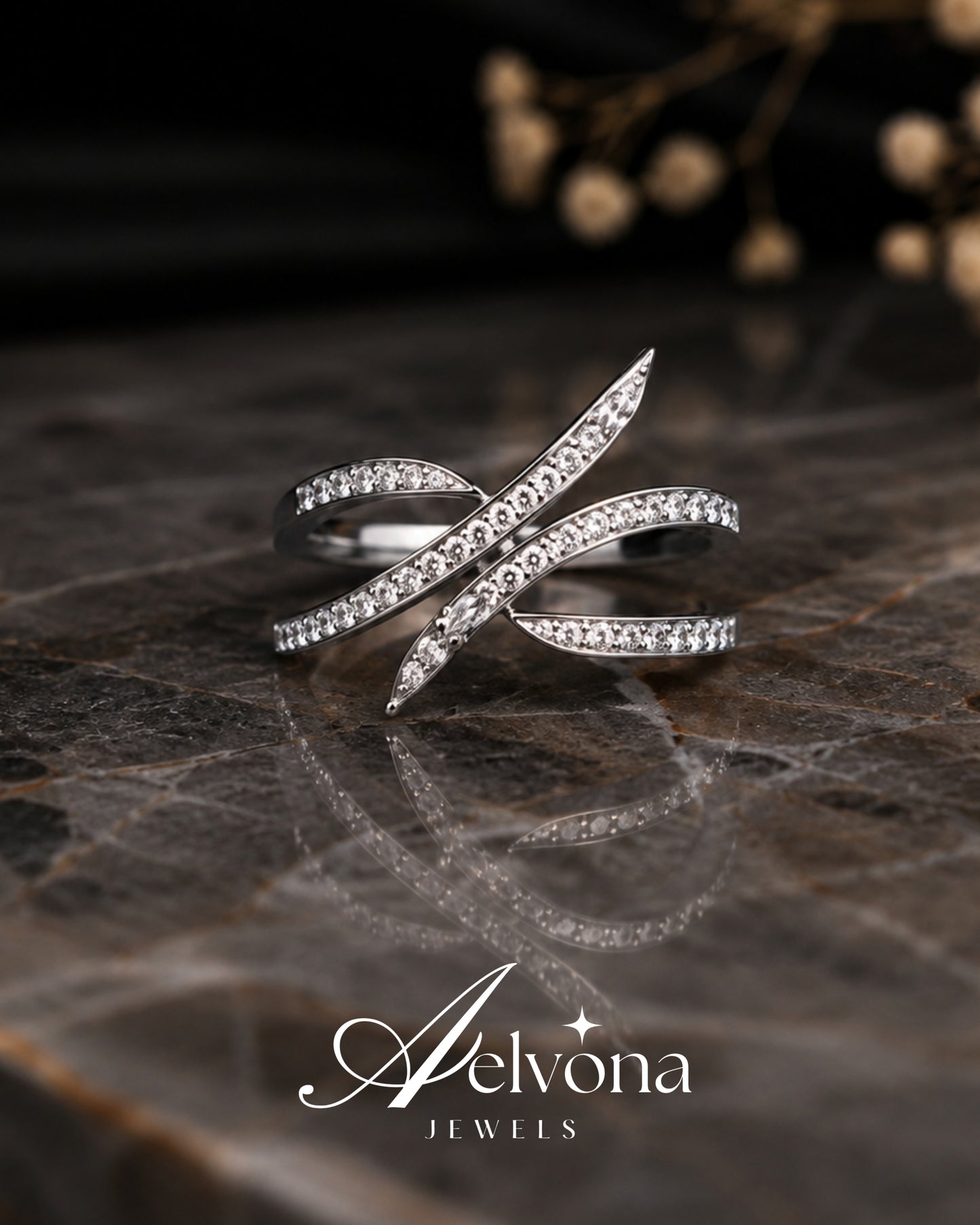 Elysian Leaf Silver 925 Ring
