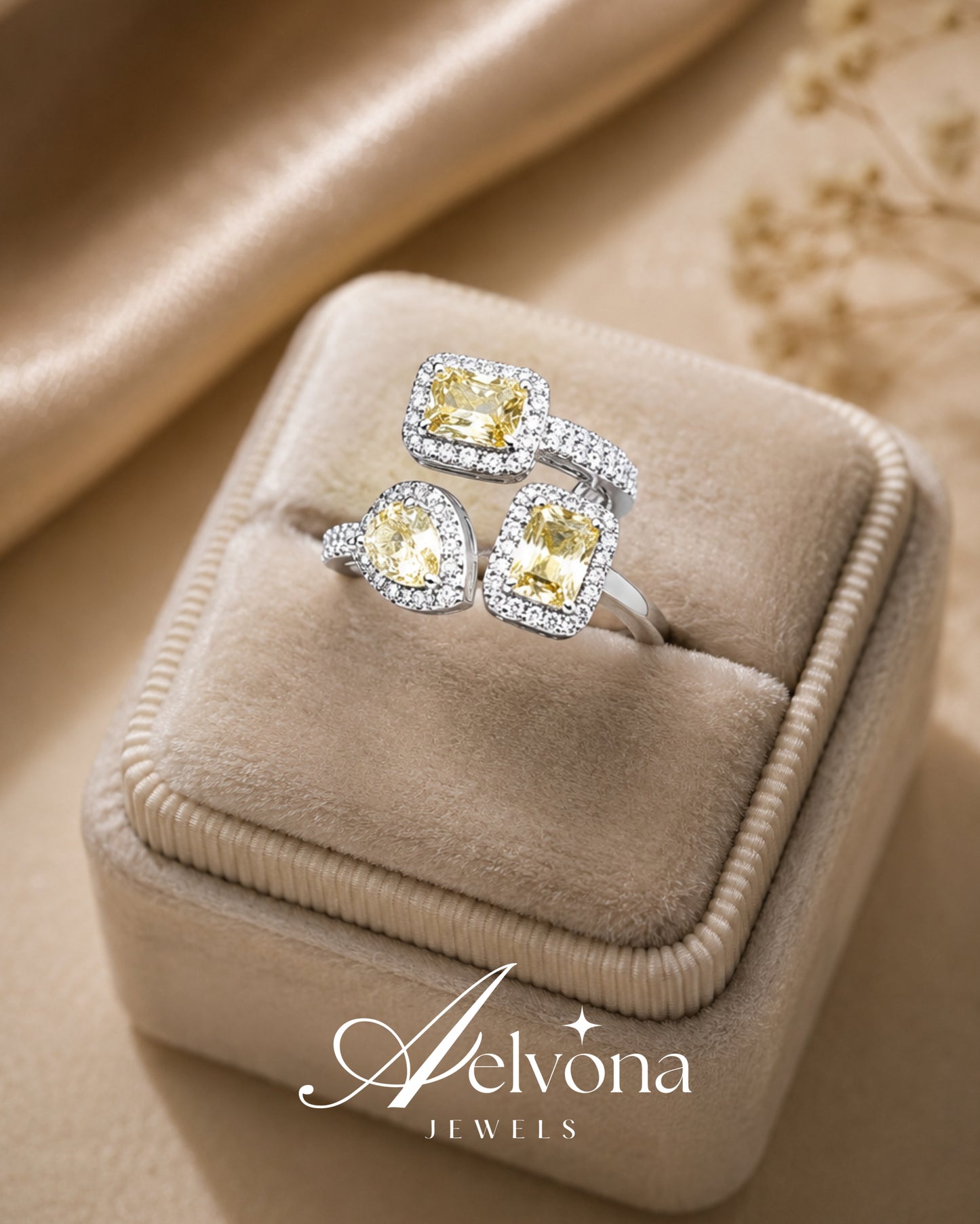 Elysian Trio Silver 925 Ring