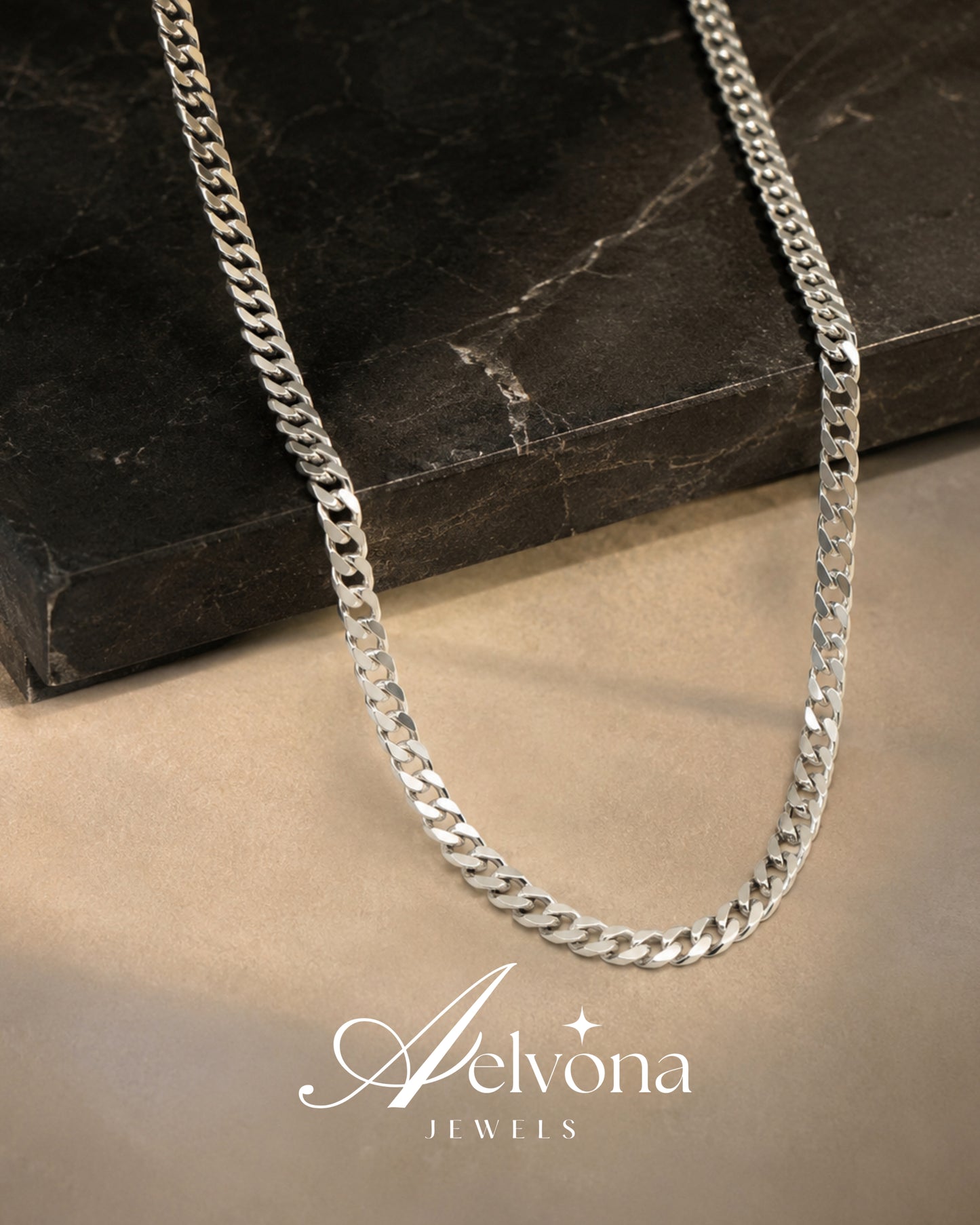 Aurelian Cuban Silver 925 Chain