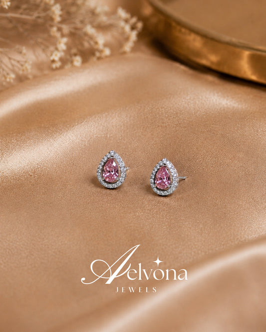 Amara Pink Silver 925 Studs