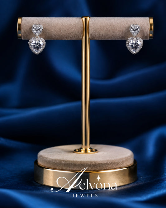 Radiant Heart Moissanite Silver 925 Earrings
